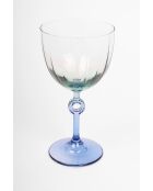 4 pièces de verres à vin Elite 270 bleues - 8,8x8,8x16,8 cm