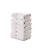 6 pièces de serviettes de toilette Carefree écru - 33x33 cm