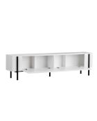 Meuble TV Nexus blanc noir - 180×30×45 cm