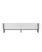 Meuble TV Nexus blanc noir - 180×30×45 cm