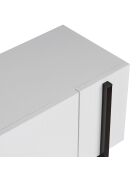 Meuble TV Nexus blanc noir - 180×30×45 cm