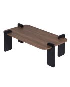 Renard Couchtisch aus schwarzem Nussbaumholz - 147×87×35 cm