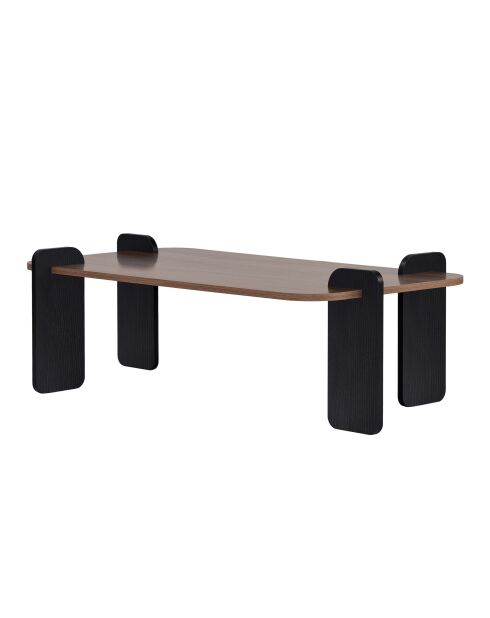 Renard Couchtisch aus schwarzem Nussbaumholz - 147×87×35 cm