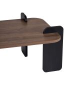 Renard Couchtisch aus schwarzem Nussbaumholz - 147×87×35 cm