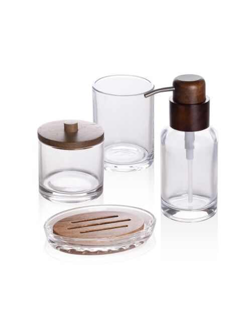 4 pièces de salle de bain Bny0040 chêne