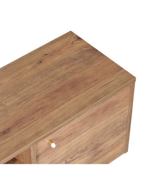 Meuble TV Alvar pin atlantique - 180×35×46 cm