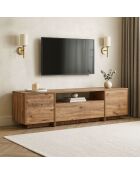 Meuble TV Alvar pin atlantique - 180×35×46 cm
