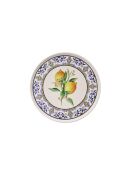 6 pièces d'assiettes de service Lemon Garden jaune/bleu/blanc/vert - 25,5x25,5x2,5 cm