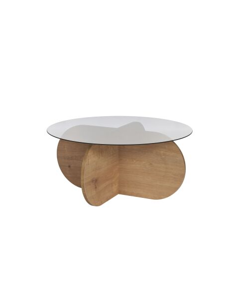 Aeris salontafel saffiereik smoke - 75×75×35 cm