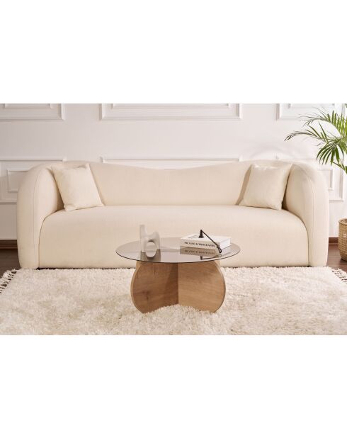 Aeris salontafel saffiereik smoke - 75×75×35 cm