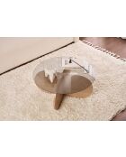 Aeris salontafel saffiereik smoke - 75×75×35 cm