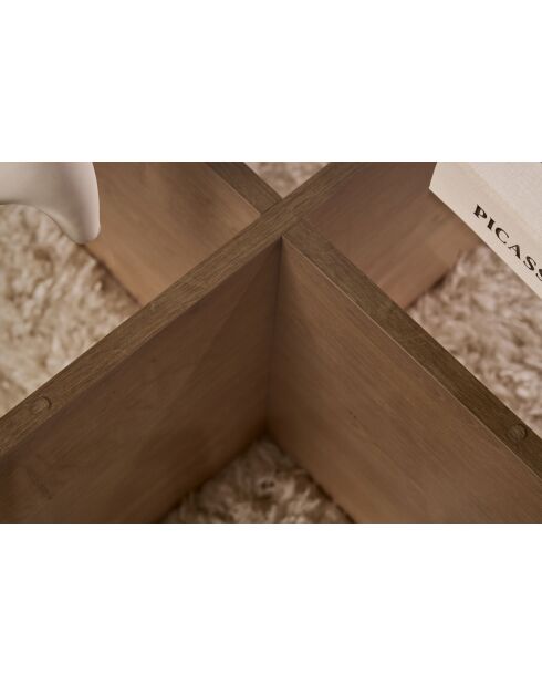 Aeris salontafel saffiereik smoke - 75×75×35 cm