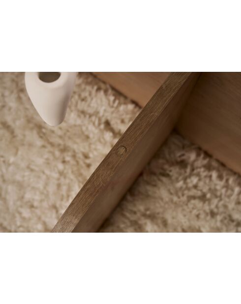Aeris salontafel saffiereik smoke - 75×75×35 cm