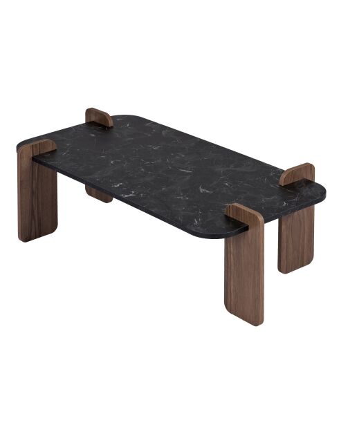 Renard Lotus Couchtisch aus Nussbaumholz - 147×87×35 cm