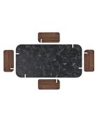 Renard Lotus Couchtisch aus Nussbaumholz - 147×87×35 cm