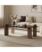 Renard Lotus Couchtisch aus Nussbaumholz - 147×87×35 cm