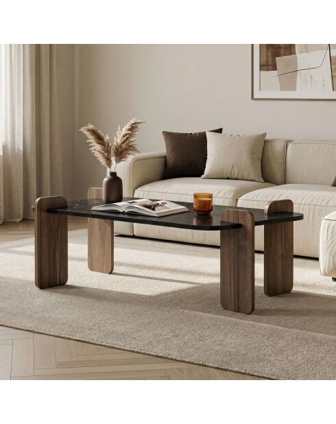 Renard Lotus Couchtisch aus Nussbaumholz - 147×87×35 cm