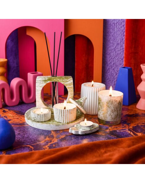 8 pièces de bougies Ers1226 doré - 18x18 cm