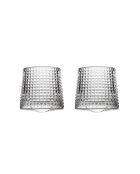 2 pièces de verres à whisky Small 8 transparents - D. 6,6 cm