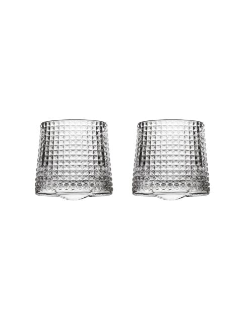 2 pièces de verres à whisky Small 8 transparents - D. 6,6 cm