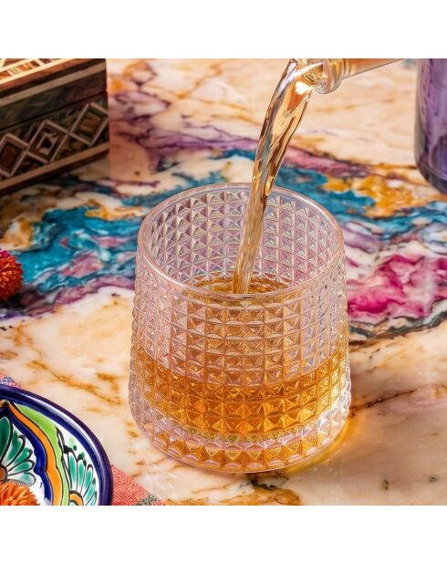 2 pièces de verres à whisky Small 8 transparents - D. 6,6 cm