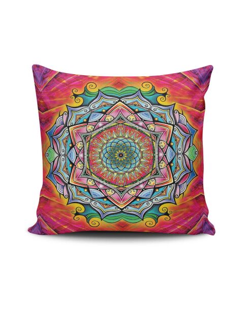 Coussin Mandala 37 multicolores - 43x43 cm