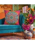 Coussin Mandala 37 multicolores - 43x43 cm