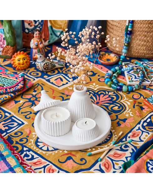 5 piezas de 1286 velas blancas, 18 x 18 cm, 8,5 x 7 cm, 9 x 9 cm, 3 x 6 cm
