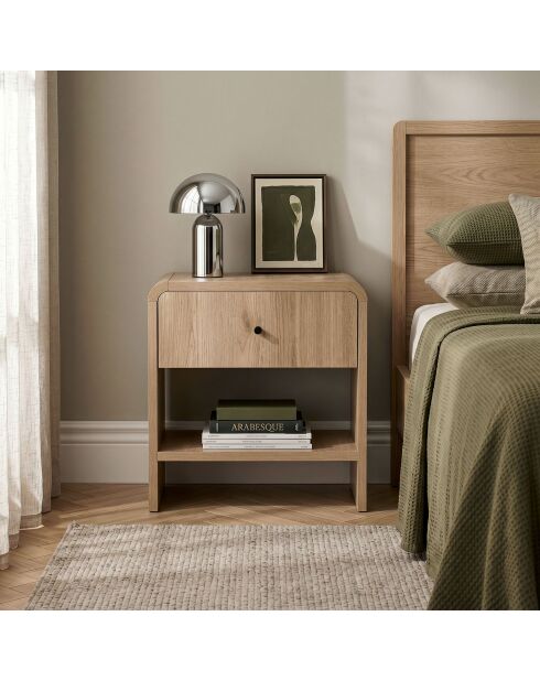 Comodino Parila rovere sepet - 45×40×45 cm