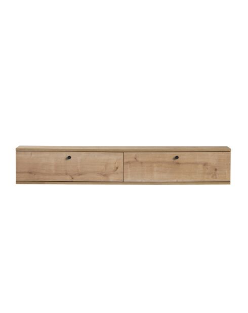 Meuble TV Ligne 160 chêne saphir - 160×25×25 cm