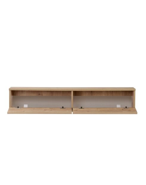 Meuble TV Ligne 160 chêne saphir - 160×25×25 cm