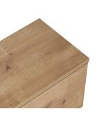 Meuble TV Ligne 160 chêne saphir - 160×25×25 cm