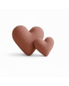 Coussin Petit Cœur D'Ourson rose - 38x33x9 cm