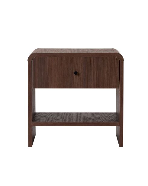 Comodino Parila Milan in noce - 45×40×45 cm