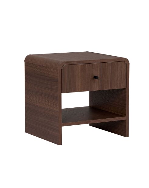 Comodino Parila Milan in noce - 45×40×45 cm