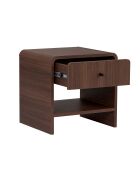 Comodino Parila Milan in noce - 45×40×45 cm