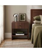 Comodino Parila Milan in noce - 45×40×45 cm
