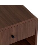 Comodino Parila Milan in noce - 45×40×45 cm