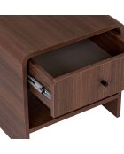 Comodino Parila Milan in noce - 45×40×45 cm