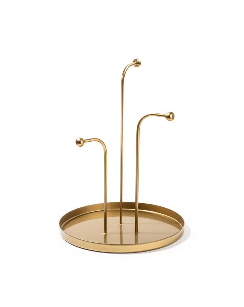 Accessorio decorativo Leros B in metallo dorato - D. 20,5 cm