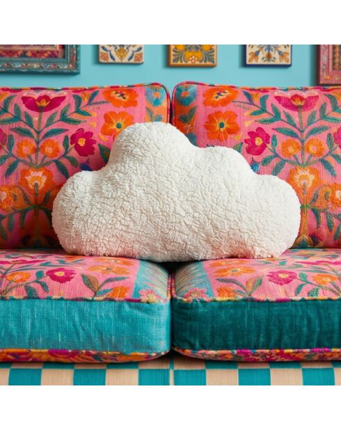Coussin Cloud blanc - 47x27 cm