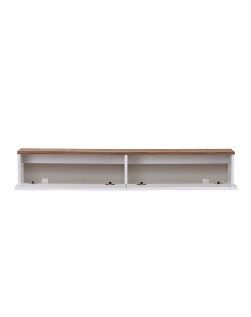Meuble TV Ligne 160 pin de l'atlantique blanc - 160×25×25 cm
