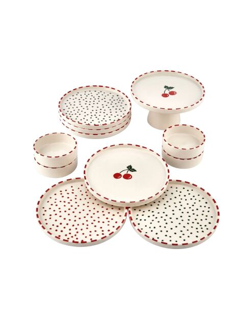 11 pièces petit-déjeuner Mch000777739 multicolores - 10,5x10,5x3,5 cm