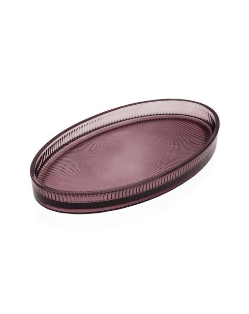 Plateau de salle de bain Sbn0114 violet - 26x15x3 cm