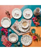 24 pièces Service de table Amber 24 multicolores