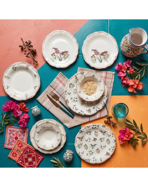 24 pièces Service de table Amber 24 multicolores