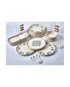 23 pièces petit-déjeuner Mch0011387 multicolores - 25x11x3,5 cm/13x13 cm