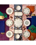 23 pièces petit-déjeuner Mch0011387 multicolores - 25x11x3,5 cm/13x13 cm
