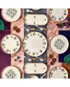 23 pièces petit-déjeuner Mch0011387 multicolores - 25x11x3,5 cm/13x13 cm
