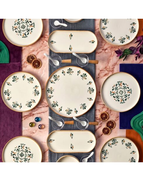 23 pièces petit-déjeuner Mch0011387 multicolores - 25x11x3,5 cm/13x13 cm